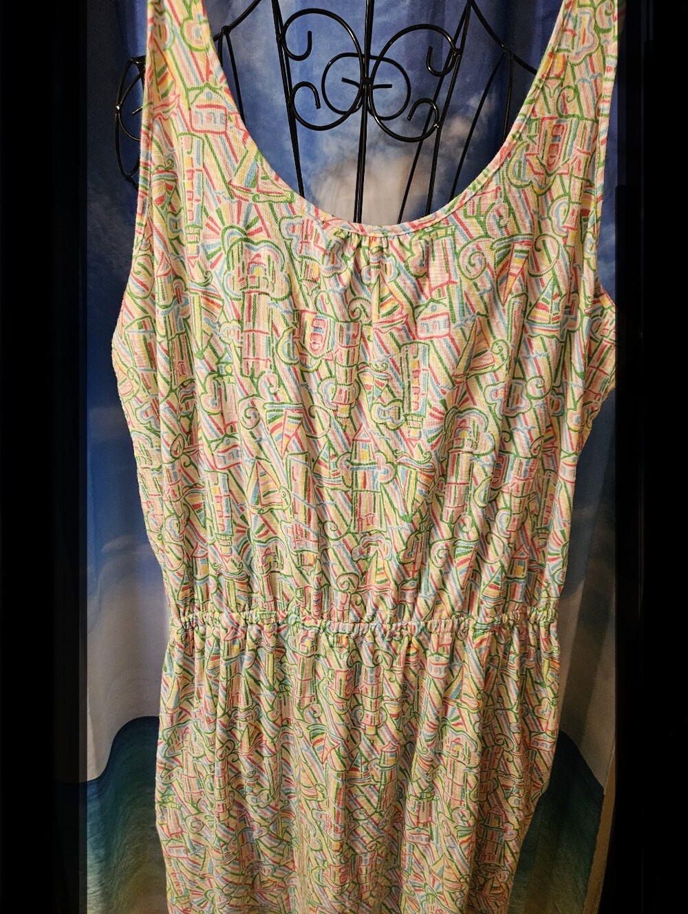 Lilly Pulitzer l Sleeveless Casual Summer Dress in Pastel Multi-Color - Picture 9 of 9